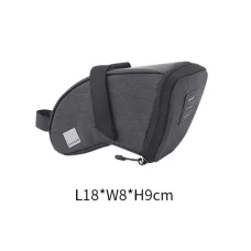 Biciklitáska / kerékpártáska cipzárral 0.8L fekete (SAHOO 131470S-SA)