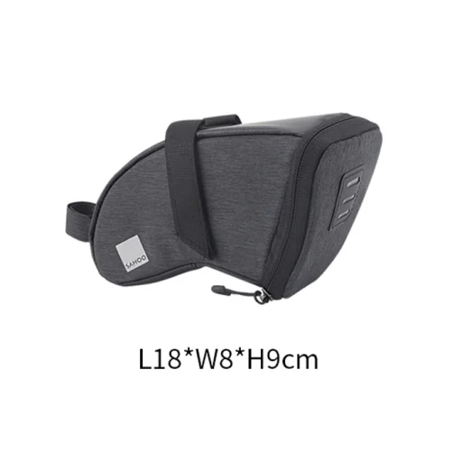 Biciklitáska / kerékpártáska cipzárral 0.8L fekete (SAHOO 131470S-SA) - 1