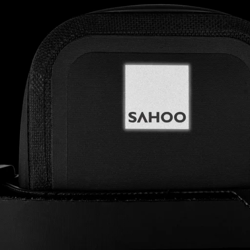 Biciklitáska / kerékpártáska cipzárral 0.5L fekete (SAHOO 132036) - 4