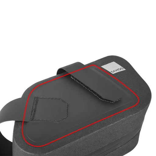 Biciklitáska / kerékpártáska cipzárral 0.8L fekete (SAHOO 132037) - 3