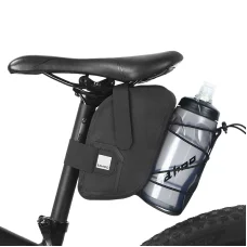 Biciklitáska / kerékpártáska cipzárral 1,5L fekete (SAHOO 132038)