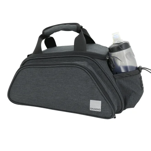 Biciklitáska / kerékpártáska cipzárral 13L fekete (SAHOO 141381) - 5