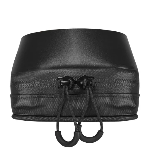 Biciklitáska / kerékpártáska cipzárral 1,5L fekete (SAHOO T122056-SA) - 2