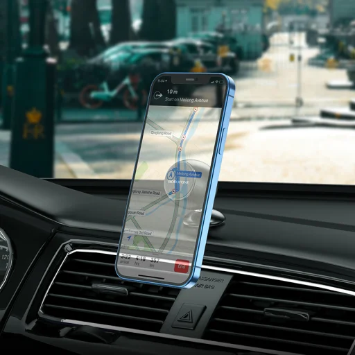 Borofone BH41 mágneses autós telefontartó fekete - 4