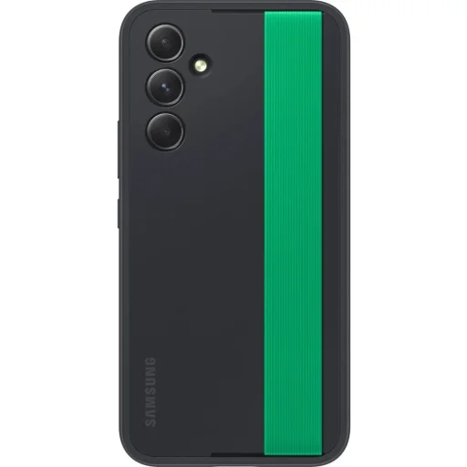 Samsung Galaxy A54 5G gyári szilikon tok zöld pánttal fekete (EF-XA546CBEGWW) - 1