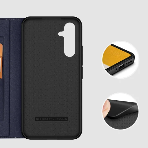Samsung Galaxy A34 5G Dux Ducis Skin X2 mágneses fliptok kék - 11
