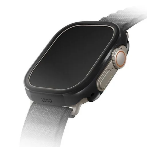 UNIQ Valencia Apple Watch Ultra 49 mm alumínium tok, éjfekete - 1