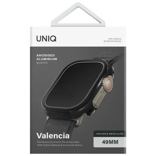 UNIQ Valencia Apple Watch Ultra 49 mm alumínium tok, éjfekete - 4