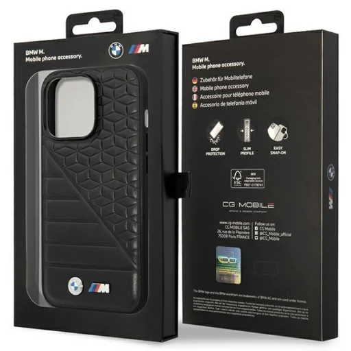 iPhone 14 Pro BMW BMHCP14L22PMGK Bi Pattern tok fekete - 6