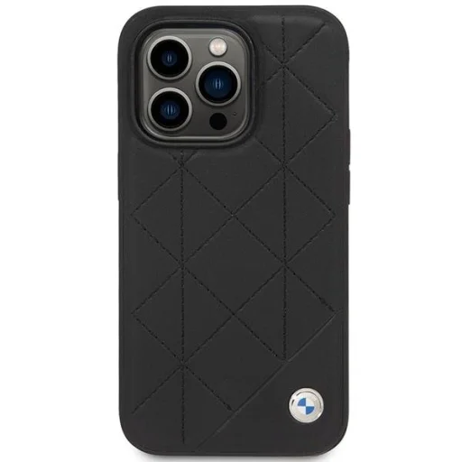  iPhone 14 Pro BMW BMHCP14L22RQDK bőr steppelt tok fekete - 3