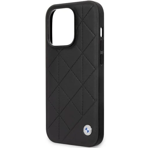  iPhone 14 Pro BMW BMHCP14L22RQDK bőr steppelt tok fekete - 4