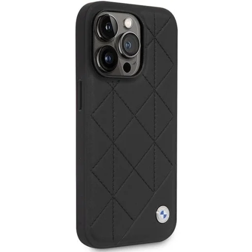  iPhone 14 Pro BMW BMHCP14L22RQDK bőr steppelt tok fekete - 8