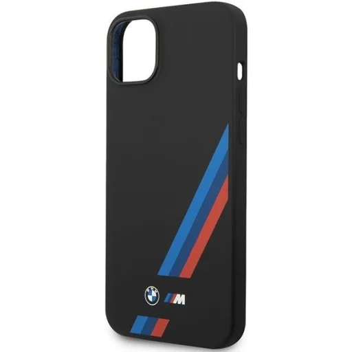  iPhone 14 Plus fekete BMW BMHCP14M22SOTK Szilikon Slanted Stripes tok - 4