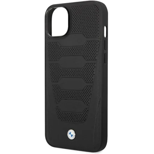  iPhone 14 Fekete BMW BMHCP14S22RPSK Leather Seats Pattern ülésmintás tok - 4