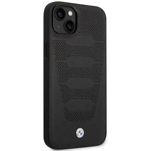  iPhone 14 Fekete BMW BMHCP14S22RPSK Leather Seats Pattern ülésmintás tok - 8
