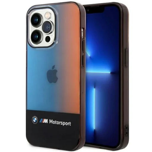  iPhone 14 Pro Max BMW BMHCP14X22HMGK Fekete félháromszínű tok - 1