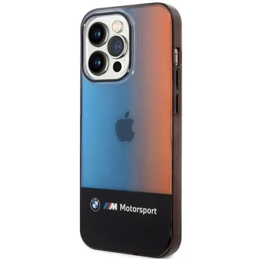 iPhone 14 Pro Max BMW BMHCP14X22HMGK Fekete félháromszínű tok - 2