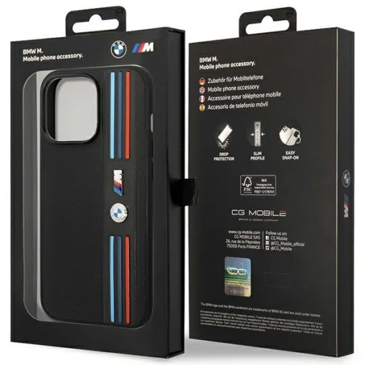iPhone 14 Pro Max BMW BMHCP14X22PPMK Tricolor M tok fekete - 4