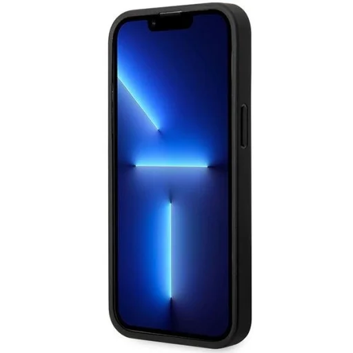  iPhone 14 Pro Fekete BMW BMHMP14L22RFGK Bőr Gyémántmintás MagSafe kompatibilis tok - 2