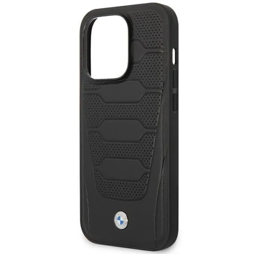  iPhone 14 Pro BMW BMHMP14L22RPSK Leather Seats Pattern fekete ülésmintás tok - 4