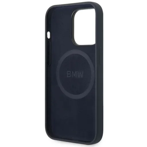  Apple iPhone 14 Pro Max sötétkék BMW BMHMP14XSILNA Silicone Metal Logo MagSafe tok - 7