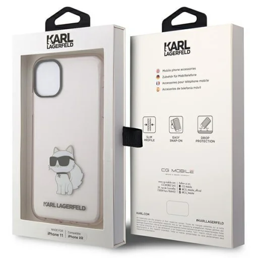 iPhone 11/XR Karl Lagerfeld KLHCN61HNCHTCP Ikonik Choupette tok rózsaszín - 8