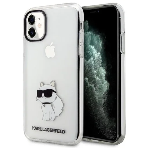 iPhone 11/XR Karl Lagerfeld KLHCN61HNCHTCT Ikonik Choupette tok átlátszó - 1