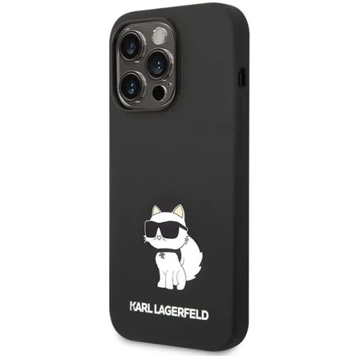 iPhone 14 Pro Max Karl Lagerfeld KLHMP14XSNCHBCK Silicone Choupette MagSafe tok fekete - 7