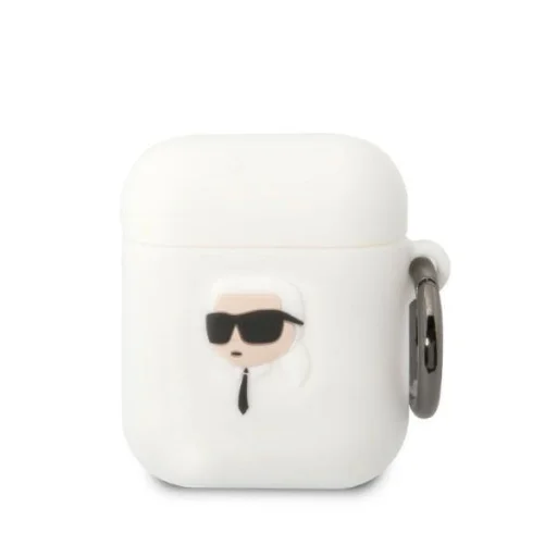Airpods 1/2 Karl Lagerfeld KLA2RUNIKH 3D Karl Head szilikon tok fehér - 1