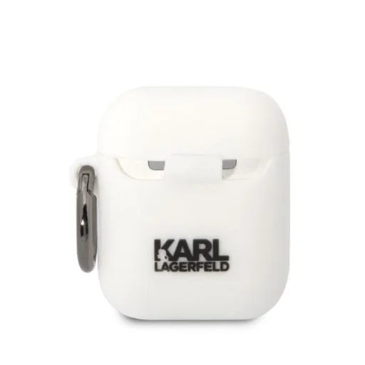 Airpods 1/2 Karl Lagerfeld KLA2RUNIKH 3D Karl Head szilikon tok fehér - 3