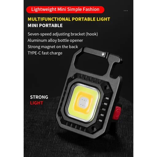 Mini LED kulcstartó zseblámpa W5130 Type C - 3