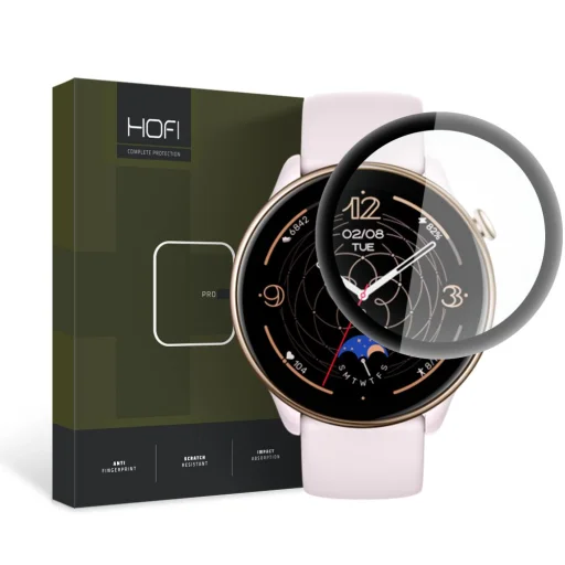 Amazfit GTR Mini Hofi Pro+ Hybrid temperált üvegfólia fekete - 1