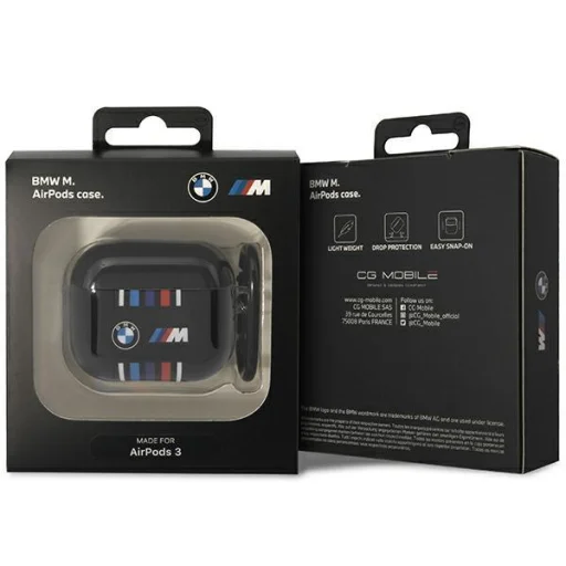 AirPods 3 BMW BMA322SWTK Multiple Colored Lines tok fekete - 3