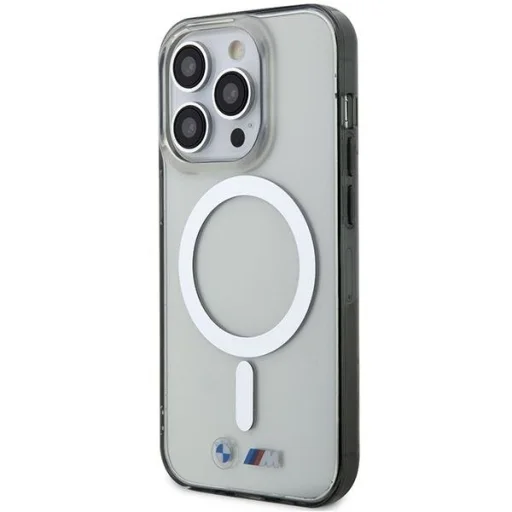  iPhone 14 Pro Átlátszó BMW BMHMP14LHCRS Silver Ring MagSafe tok - 6