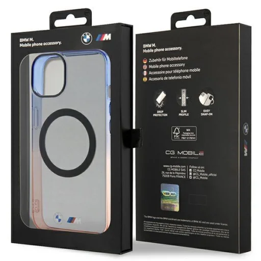  iPhone 14 Plus szürke BMW BMHMP14MHTGE Gradient Bumper MagSafe tok - 6