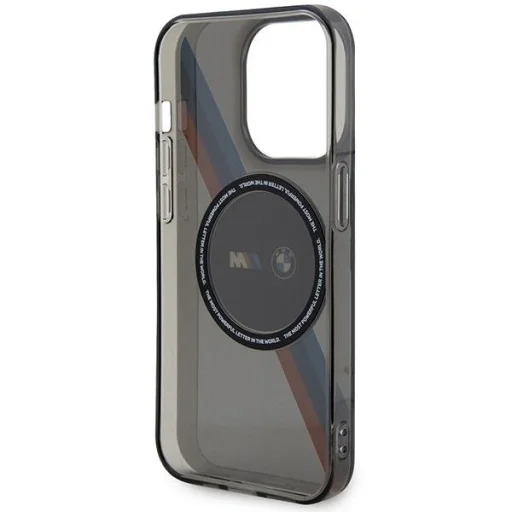  iPhone 14 Pro Max BMW BMHMP14XHDTK Tricolor Stripes MagSafe tok szürke - 3