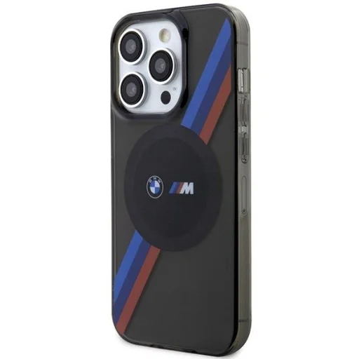  iPhone 14 Pro Max BMW BMHMP14XHDTK Tricolor Stripes MagSafe tok szürke - 2