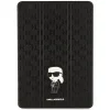 iPad 10.2'' Karl Lagerfeld KLFC10SAKHPKK Saffiano Monogram Ikonik Folio Magnet Allover tok fekete thumbnail