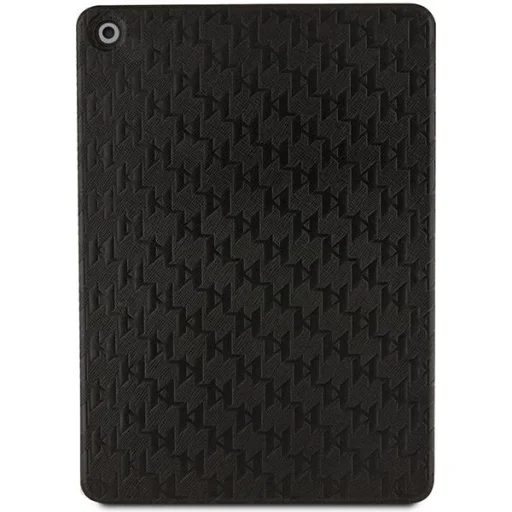 iPad 10.2'' Karl Lagerfeld KLFC10SAKHPKK Saffiano Monogram Ikonik Folio Magnet Allover tok fekete - 5