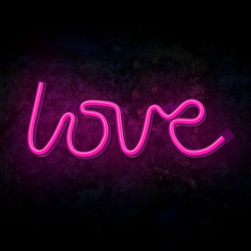 Forever Light Neon LED LOVE felirat rózsaszín 35,5 x 2 x 13 cm - 4