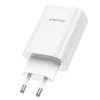 Borofone BN10 SunLight fali töltő adapter USB + Type C QC 3.0 PD 65W fehér thumbnail