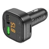 Borofone FM transmiter BC43 Flash MP3, Bluetooth 2xUSB + microSD QC 3.0 18W fekete  - 7