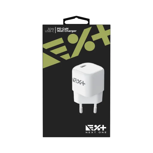 Next One 30W USB-C PD GAN hálózati töltő adapter fehér - 4