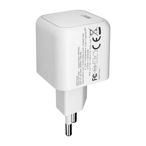 Next One 30W USB-C PD GAN hálózati töltő adapter fehér - 5