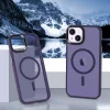 iPhone 14 Plus MagSafe-kompatibilis áttetsző matt tok sötétlila Alphajack thumbnail