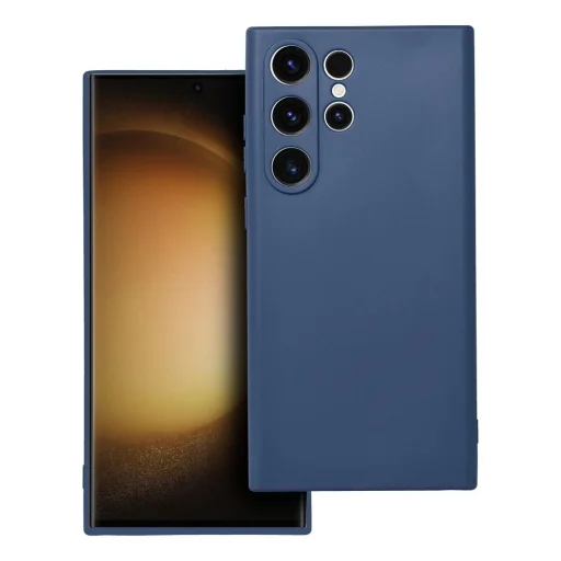 Samsung Galaxy S23 Ultra Forcell Soft silikónové puzdro tmavomodré - 1