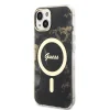 iPhone 14 Guess Marble IML MagSafe kompatibilis tok fekete (GUHMP14SHTMRSK) - 9