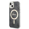 iPhone 14 Guess 4G IML MagSafe kompatibilis tok fekete (GUHMP14SH4STK) thumbnail