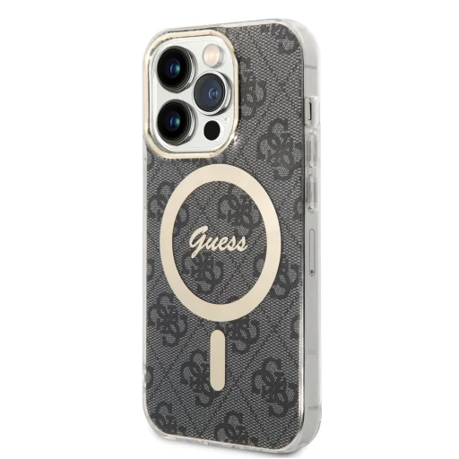 iPhone 14 Pro Guess 4G IML MagSafe kompatibilis tok fekete (GUHMP14LH4STK) - 5