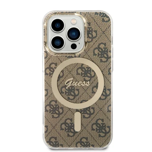 iPhone 14 Pro Guess 4G IML MagSafe kompatibilis tok barna (GUHMP14LH4STW) - 5